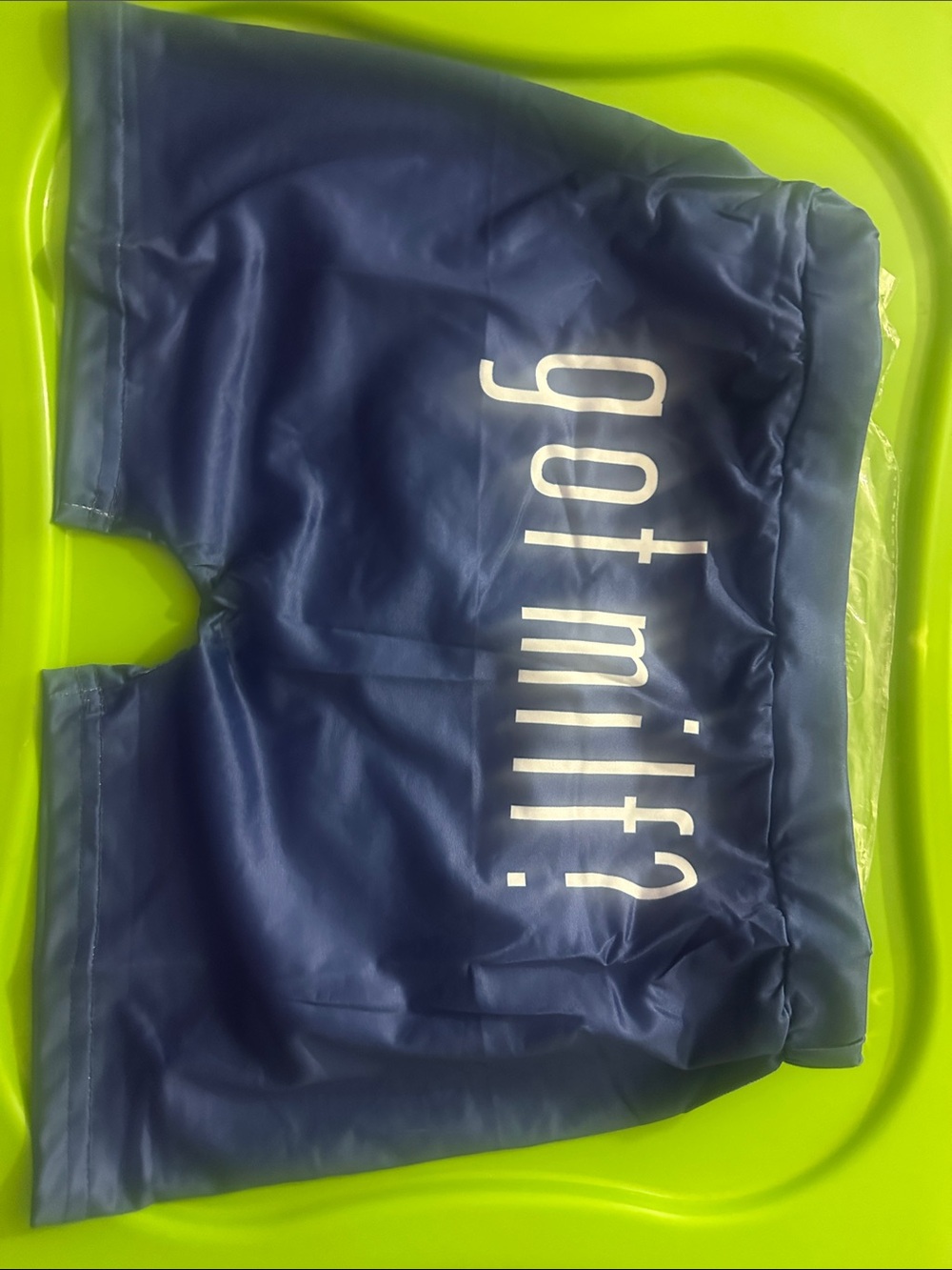 Navy Blue Graphic Sleepwear - White Text